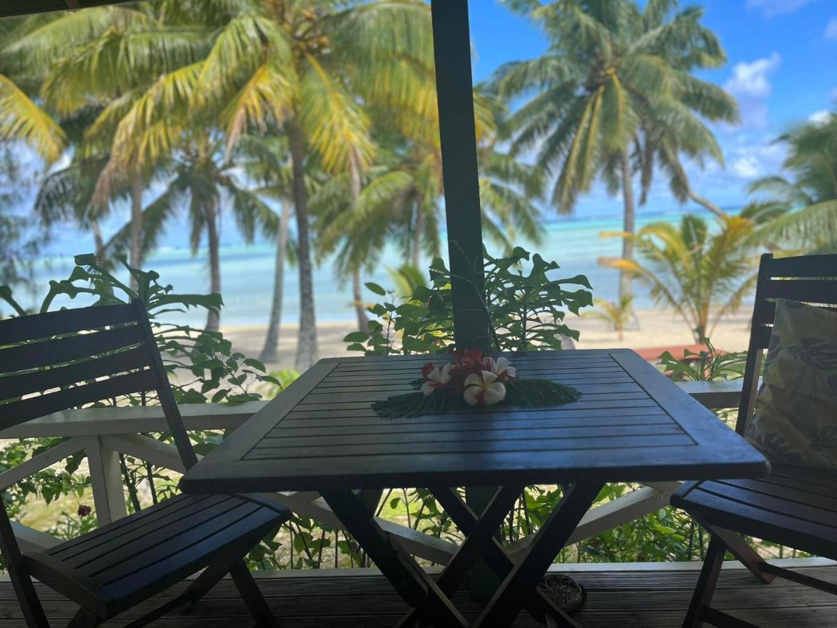 Paparei Beachfront Bungalows, Aitutaki Arutanga Bagian luar foto